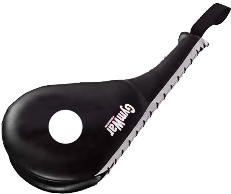 GymWar Durable Double-Sided PU Taekwondo TKD Foot Target Training Tool Kicking Shield(Black)