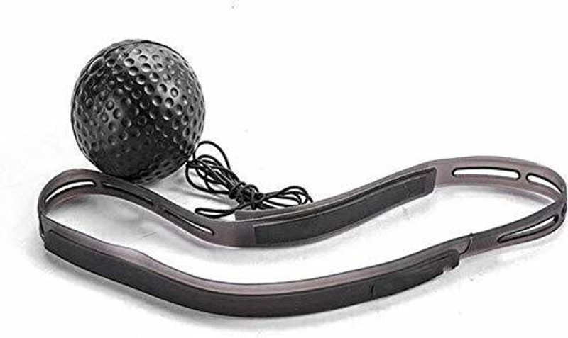 IRIS MMA Training Boxing Ball with Headband Striking Pad(Black)