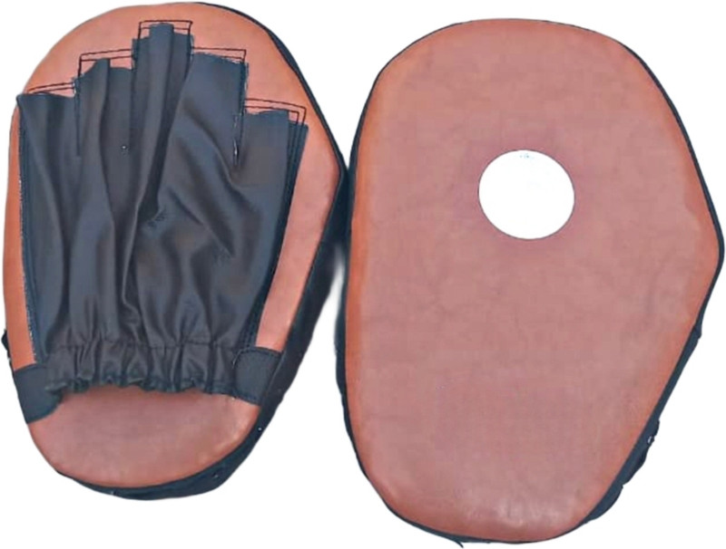Omspo Taekwondow kocher kick pad 1 pair brown Kicking Shield(Brown, Black)