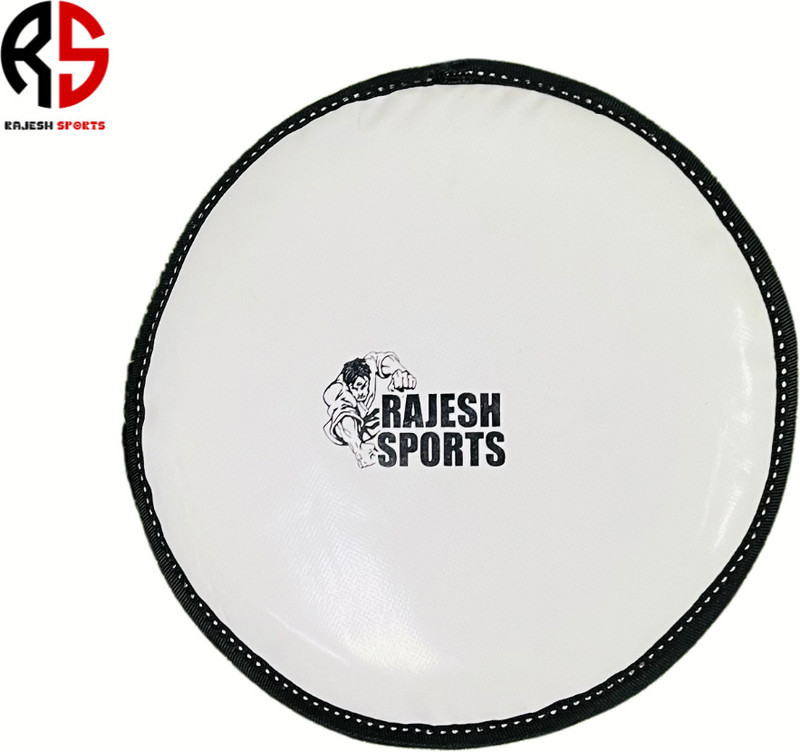 RAJESH SPORTS Practice Dhaal, Fighting Shield, White Kicking Shield, SQAY, Martial Arts Striking Pad(White)