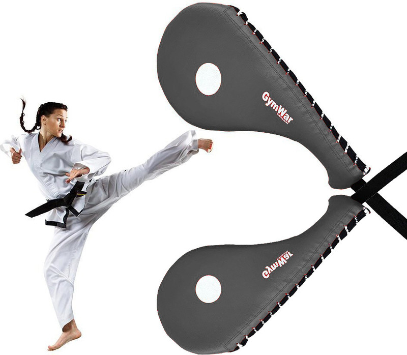 GymWar (Pack of 2) Taekwondo Durable Kick Pad Target for Karate Kickboxing Training Kicking Shield(Black)