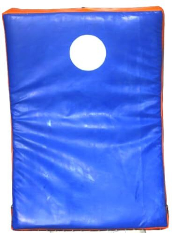 ANGGER Martial Arts Training PAD, 80 x 50 x 10 cm, Blue with Yellow Handles Focus Pad(Blue, Yellow)