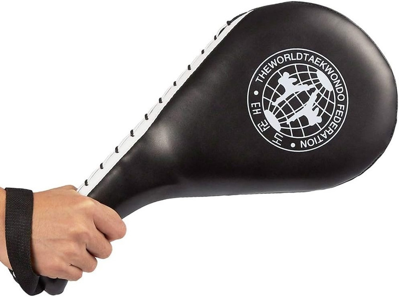 Fitcozi Karate Martial Arts Training Equipment Kicking Target Pad for Kids Youth Adult Kicking Shield(Black)