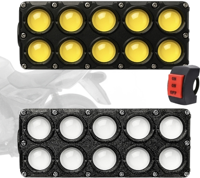 BIKEBLOOM LED Fog Lamp Unit for KTM, TVS, Royal Enfield, Bajaj, Hero Universal For Car