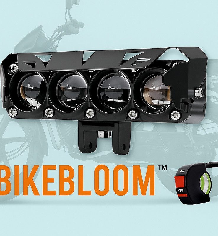 BIKEBLOOM LED Fog Lamp Unit for TVS, Bajaj, Hero Universal For Car