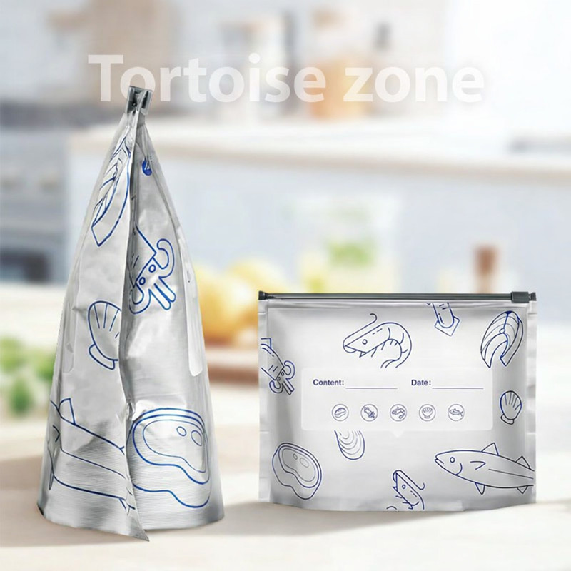 Tortoise zone Reusable Aluminium Foil Food Storage Bags | Leakproof Sealable, for Meat Foil Holder