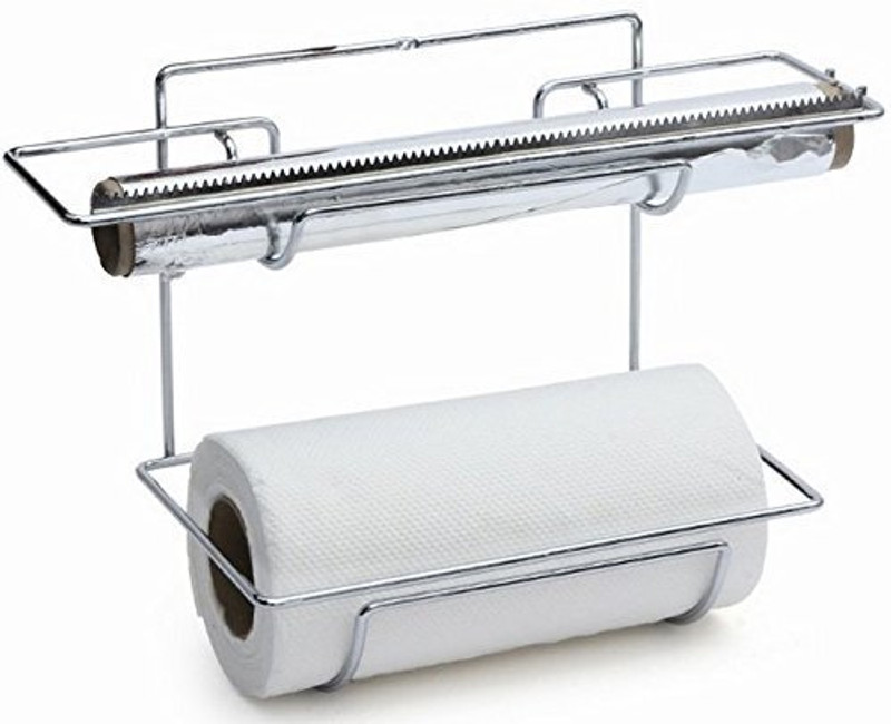 SHIYON Wall Mount 3 in 1 Foil Cling Film Tissue Paper Roll Holder for Kitchen Foil Holder