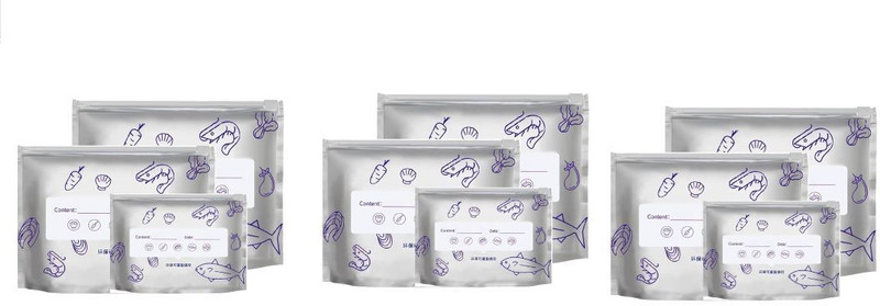 Housecarein Reusable Aluminum Food Storage Bag,Zip Lock,Leakproof ALUMINIUM Foil COMBO 1 Foil Holder