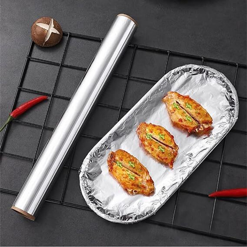 Any Silver Aluminium Foil for Food Packing 25m with Ideal for Packing Wrapping Foil Holder