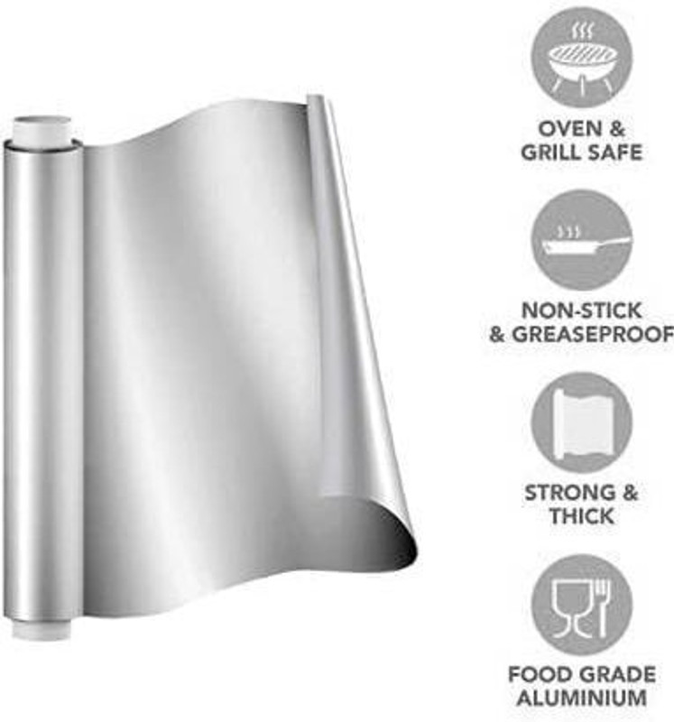 Any 20+5 Meters Aluminium Foil Perfect for Food Wrapping Packing Storing and Serving Foil Holder
