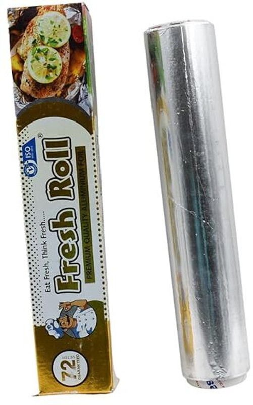 Rhobos Premium Quality Aluminum FOIL ROLL Heavy Duty Non Stick Thick Foil Holder