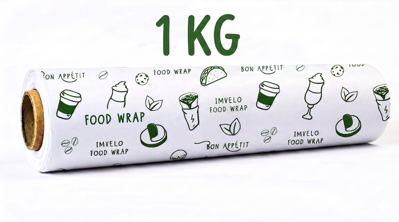 IMVELO Food Wrapping Butter Paper - Non-Stick, Reheatable, Food-Safe 1 Kg Paper Roll Paper Foil(100 m)