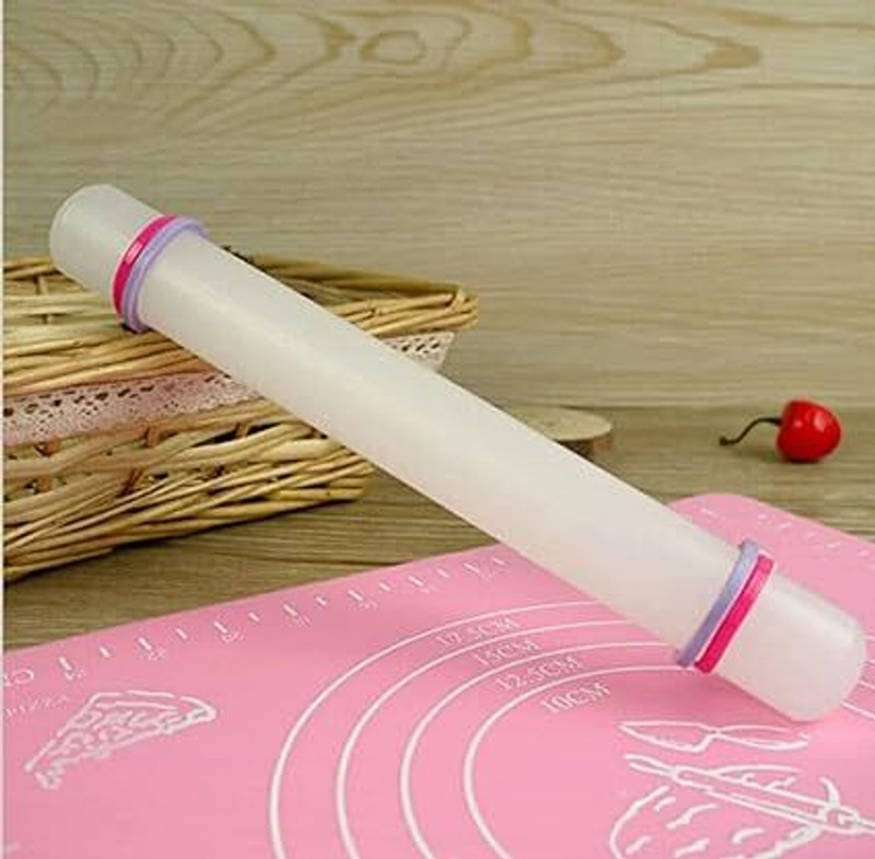 HOMEBAKERS MART Plastic Fondant Rolling Sheet(1.5 cm x 17 cm Pack of 1)