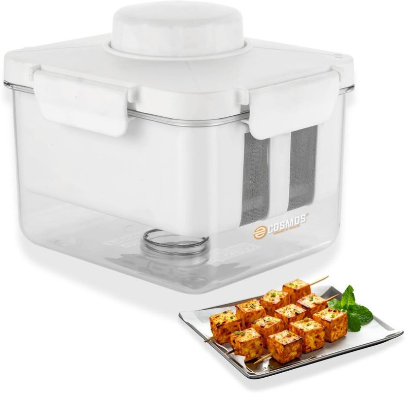 Vittamix Paneer/Tofu Maker & Draining Mold |Water Remover for Tofu, Paneer & Greek Yogurt Yogurt Maker(White)