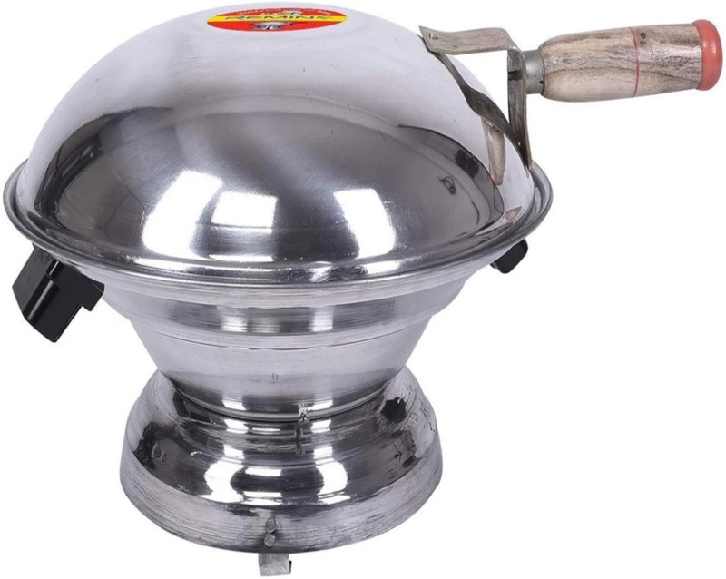ma narmada Aluminum Tandoor Bati Maker Food Steamer(Silver)