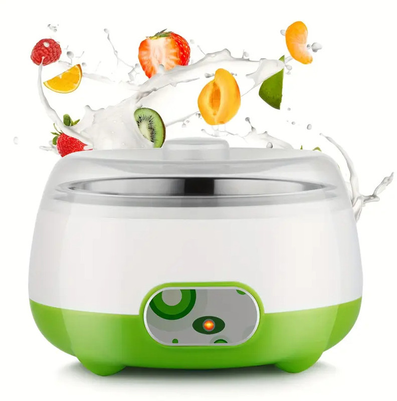 Dwiza Enterprise Automatic 1L Portable Yogurt Making Machine Stainless Steel Container Dahi Maker Yogurt Maker(White, Green)