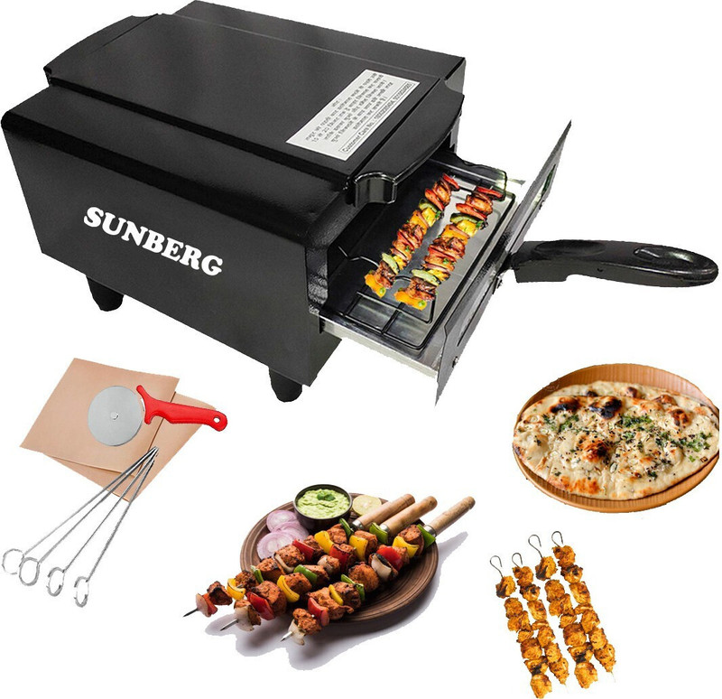 WELLBERG Exclusive Modle Electric tandoor at Minimum Price Healthy Food with Less Oil Electric Grill(Black)