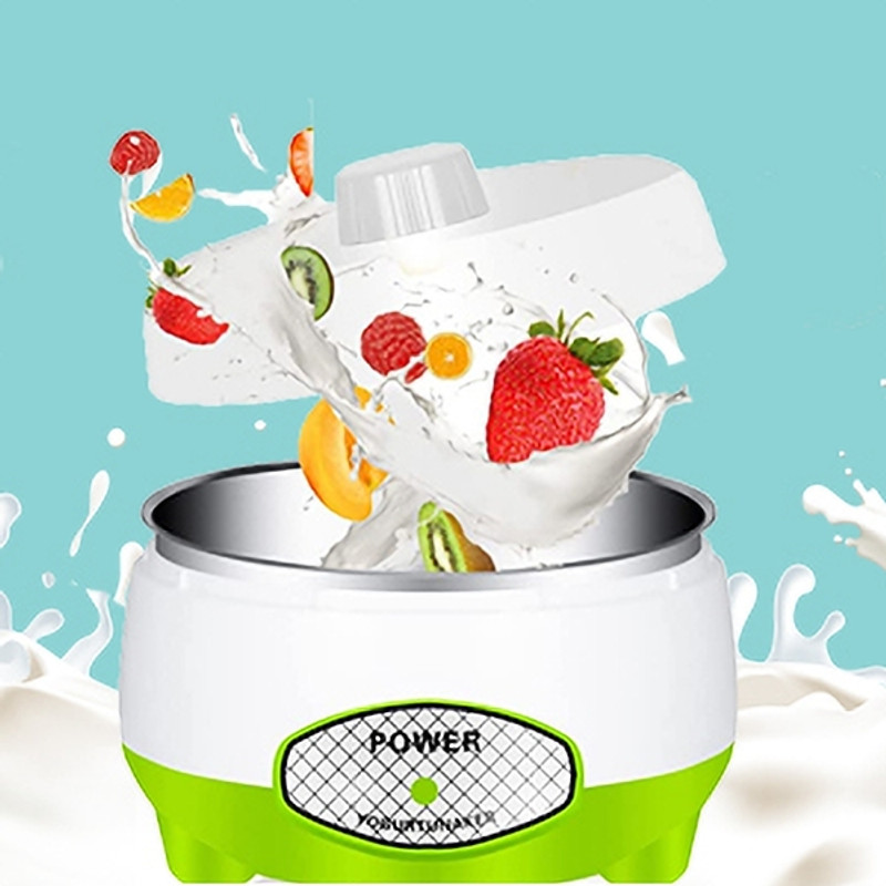 OXERPRO @ Automatic 1L Portable Yogurt Making Machine Stainles Steel Container Yogurt Maker(Multicolor, Green, White)
