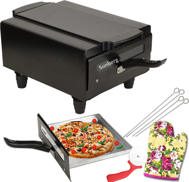 SUNBERG 14 Inches Medium Electric Tandoor and Barbeque Grill Electric Tandoor(Black)