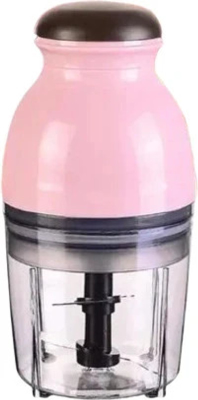 FONALO Hand-Push Food Grinder for Onion, Fruits & Vegetables 10 W Food Processor(Pink)