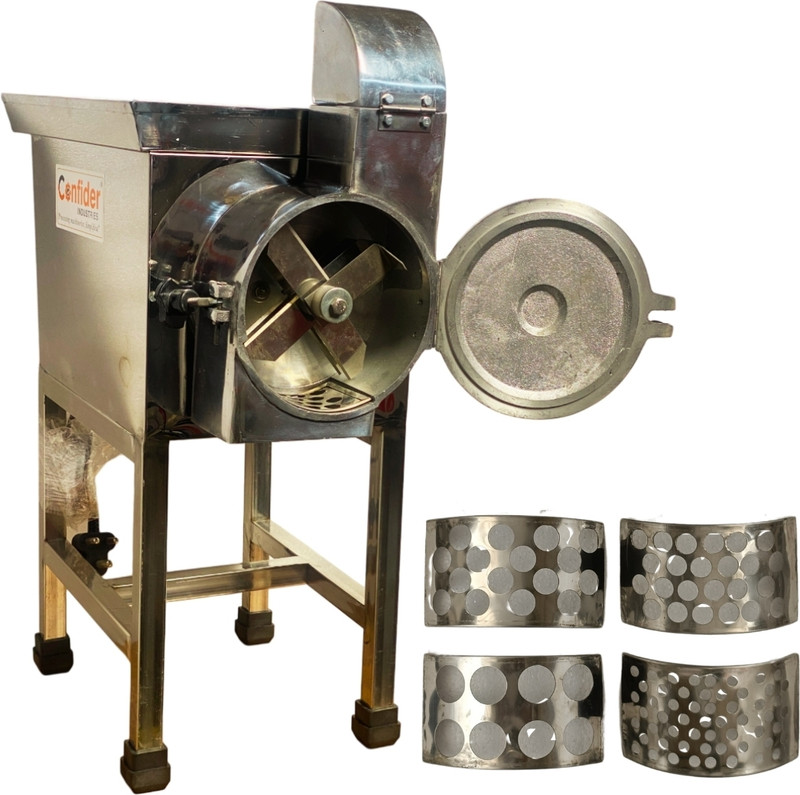 Confider Vegetable Chopping Machine | Heavy Duty | Electric | 40 Kg/hr | Heavy Duty 750 W Food Processor(Steel)