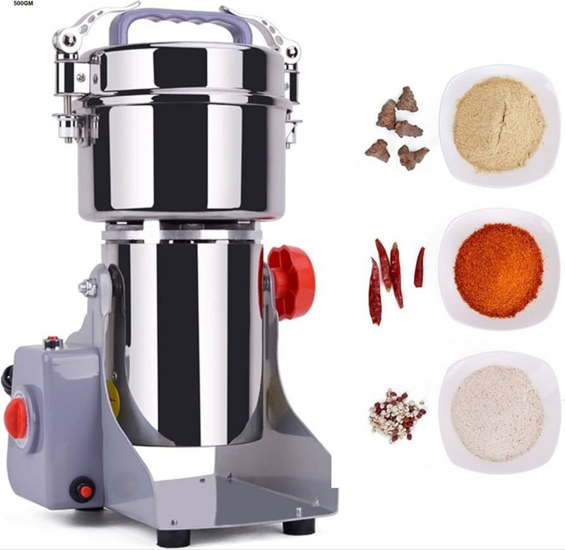Organic Oil Master Powerful Masala Grinder Machine 500 gm 220 W Food Processor(Silver)