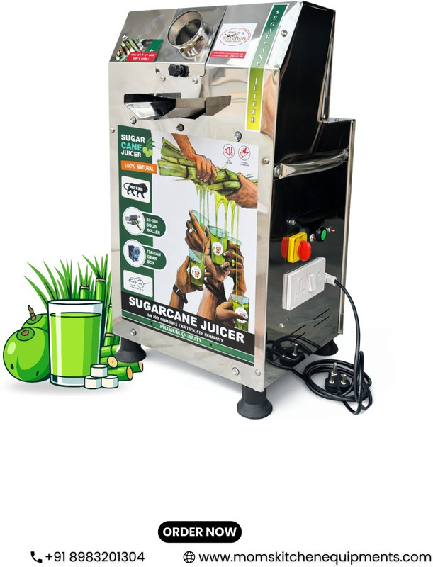 Mom Kitchen PETRO + ENJEN SUGARCANE JUICE MACHINE MODEL 400 W Food Processor(Silver, Stainless Steel)
