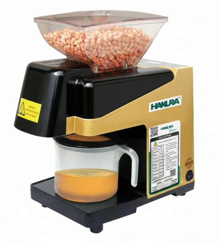 HAKURA Oil Extractor Machine 600 W Food Processor(Black)