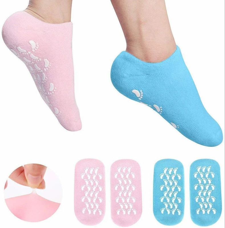 AARU Heel Repair Socks with Jojoba Seed Oil, Pack of 1(Free Size, Pink)