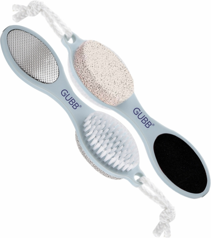 GUBB Multipurpose 4 in 1 Pedicure Exfoliator Tool with Foot Scrubber