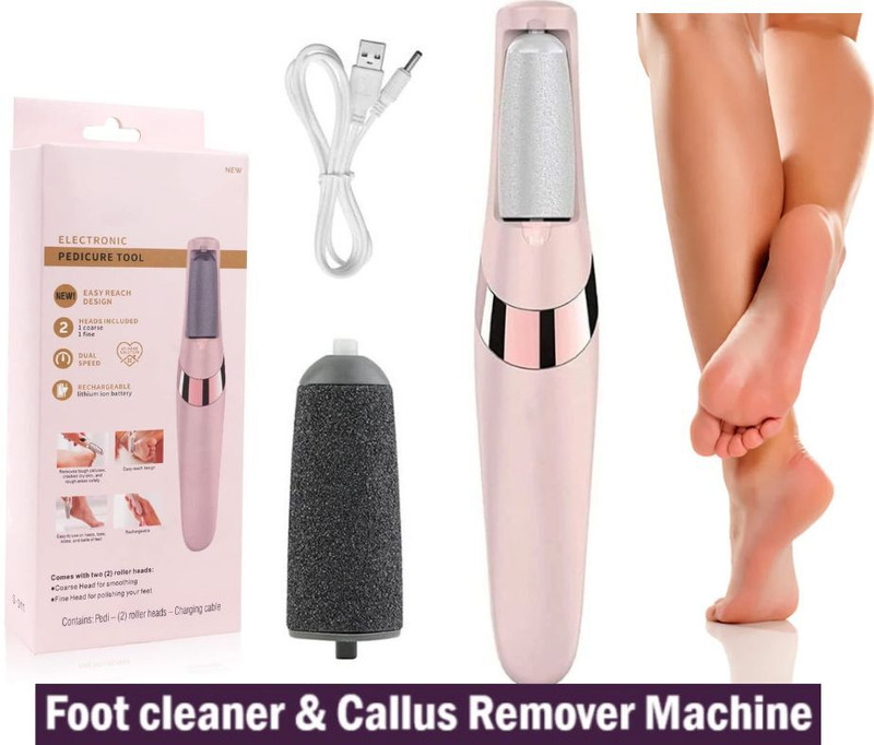 BIY ENTERPRISE Rechargeable Foot scrubber , Foot cleaner & electric callus remover