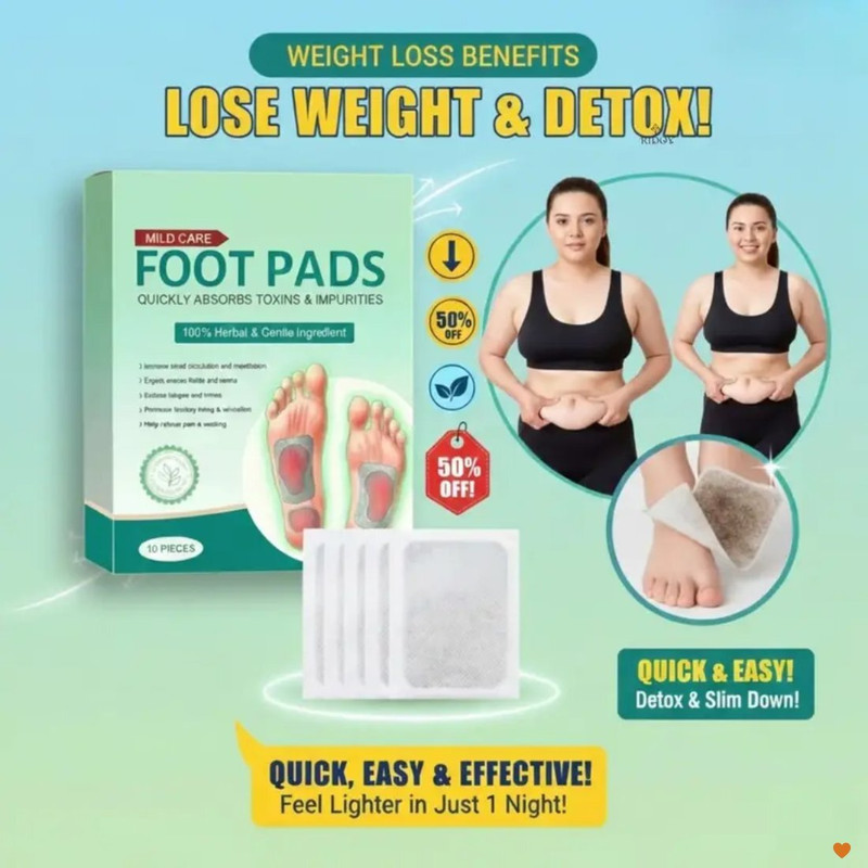 Oilanic Foot Pads Weight Loss | Plant Based Detox Overnight For Night Relaxation
