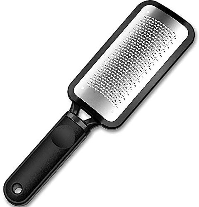 Tough Lee Foot Scrubber for Dead Skin Cleaning, Big and Sharp Blade Callus Remover (Metal)