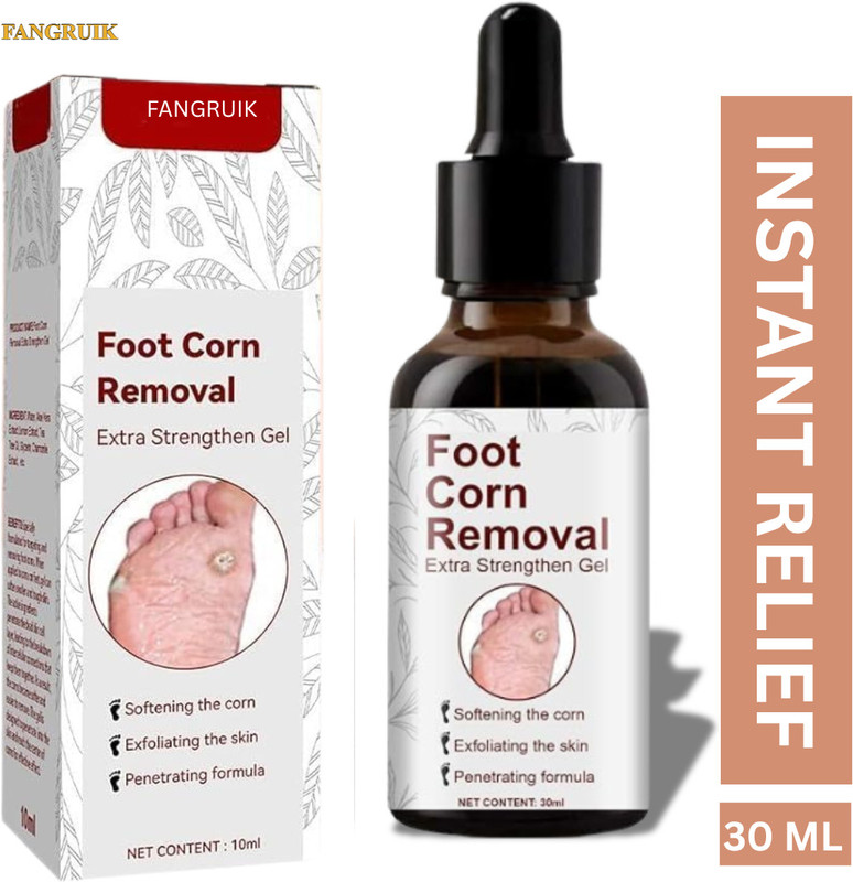 Fangruik Natural Feet Corn Remover Serum for Smooth Texture
