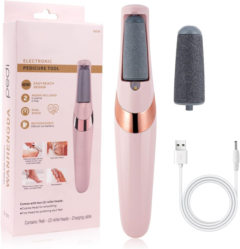 VARAHASALES Pedi Electronic Tool Dead Skin and Callus Remover Perfect Dry Foot Scrubber