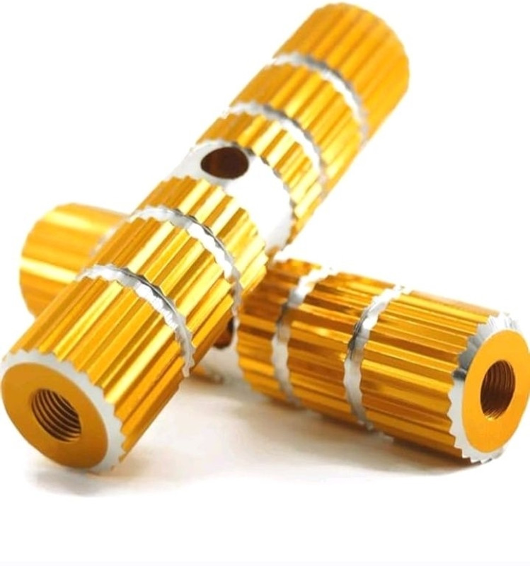 HotFire Aluminium alloy golden colour bicycle footrest for your all model bicycle Foot Rest(Yellow)