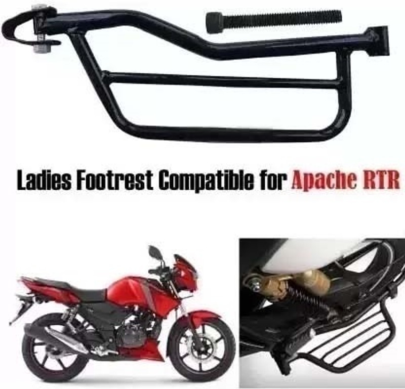 Weyride Lady Step Footrest Compatible For Tvs Apache RTR Wey-06a Foot Rest(Black)