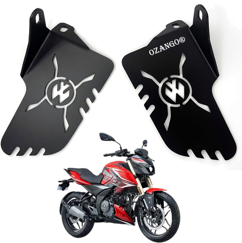 OZANGO Bike Footrest Laser Cut Rear Mount Bracket for Dominar 400 [2018] Foot Rest(Black)