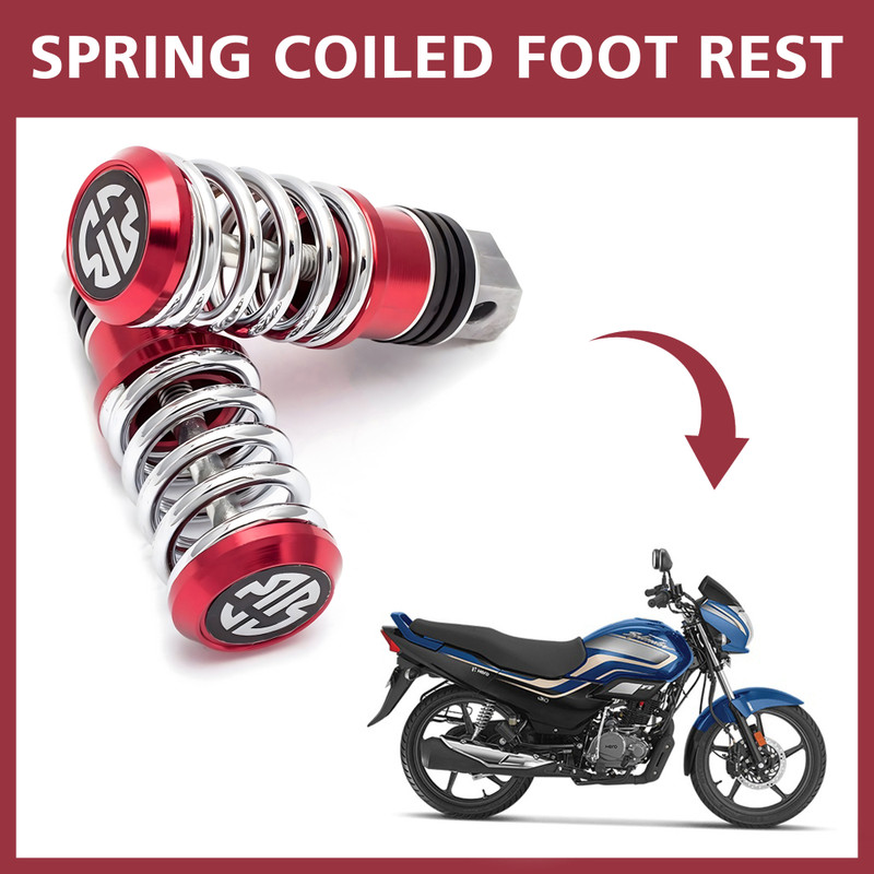 Miwings Red Foot Rest For Super Splendor Foot Rest(Red)