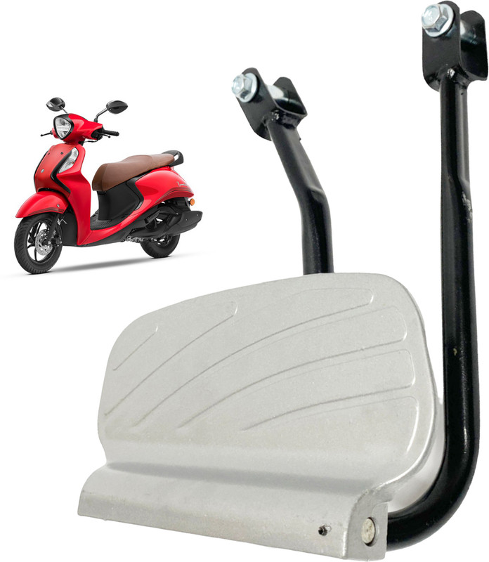 Dhe Best HEAVY METAL Ladies Rear FootRest For Yamaha Fascino 125 Foot Rest(Silver, Black)