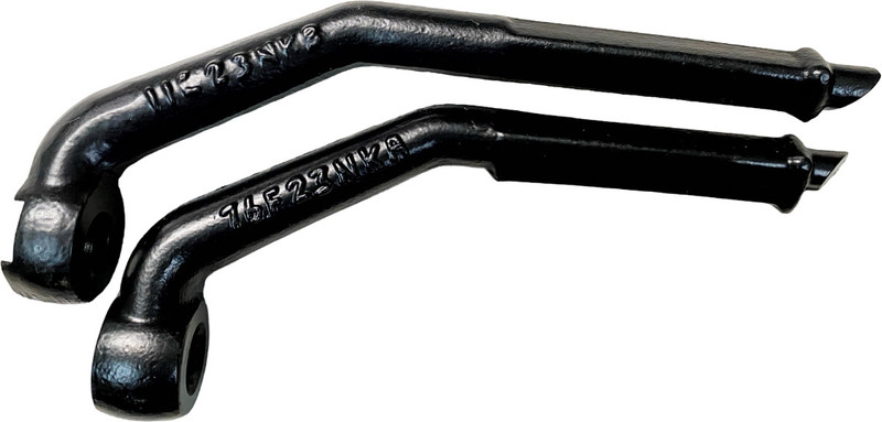 road religion Rear Foot Rest 'L' Shaped Rod Pair for Classic - Premium Footrest Foot Rest(Black)