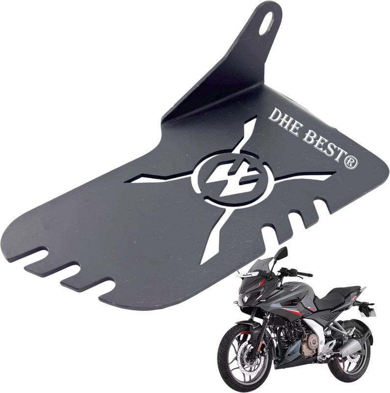 Dhe Best Laser Cut Bike Footrest BLACK Left for PULSAR F250 Foot Rest(Black)