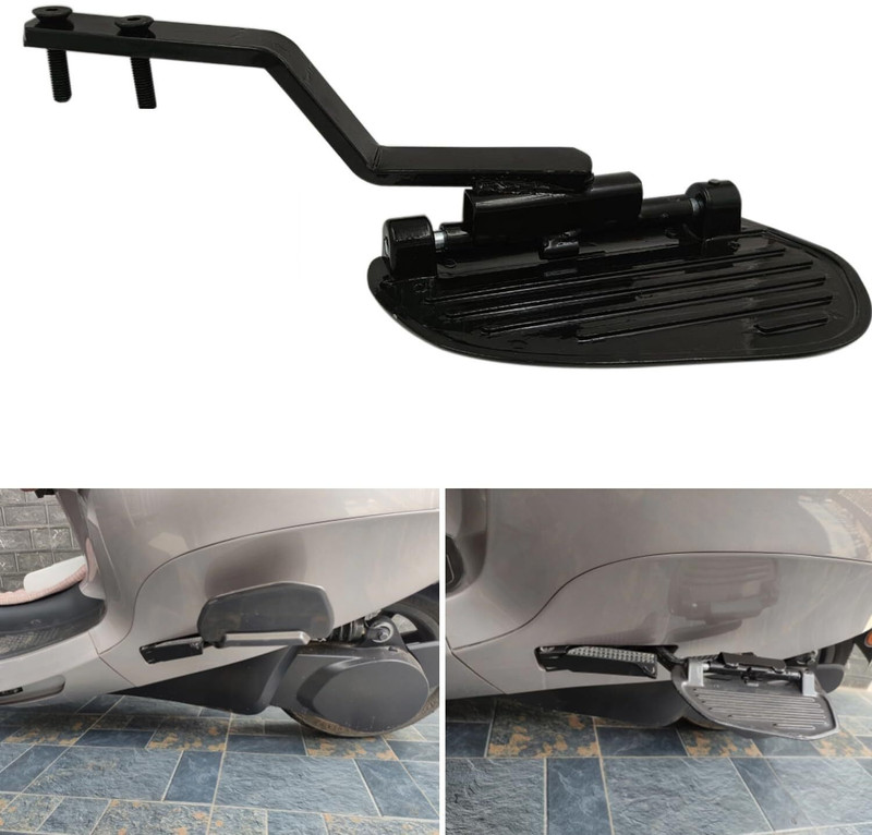 PRAKMO Ladies Footrest Stand Compatible for Electric Scooter OLA S1 X1 Foot Rest(Black)
