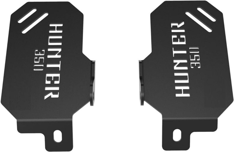 Autoladders Hunter 350 Bike Rear Footrest for Royal Enfield Hunter Pillion Right Left Sides Foot Rest(Black)