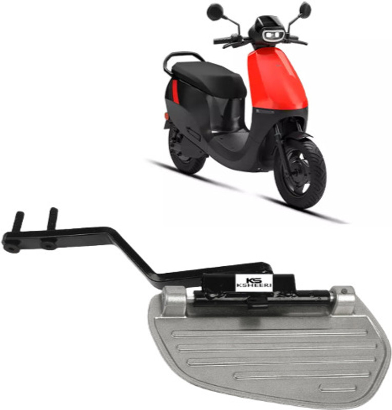 KSHEERI Ola S1x | Ola S1x Plus (Rear Left) Made Of Heavy Duty Flat Handle Foot Rest(Silver)