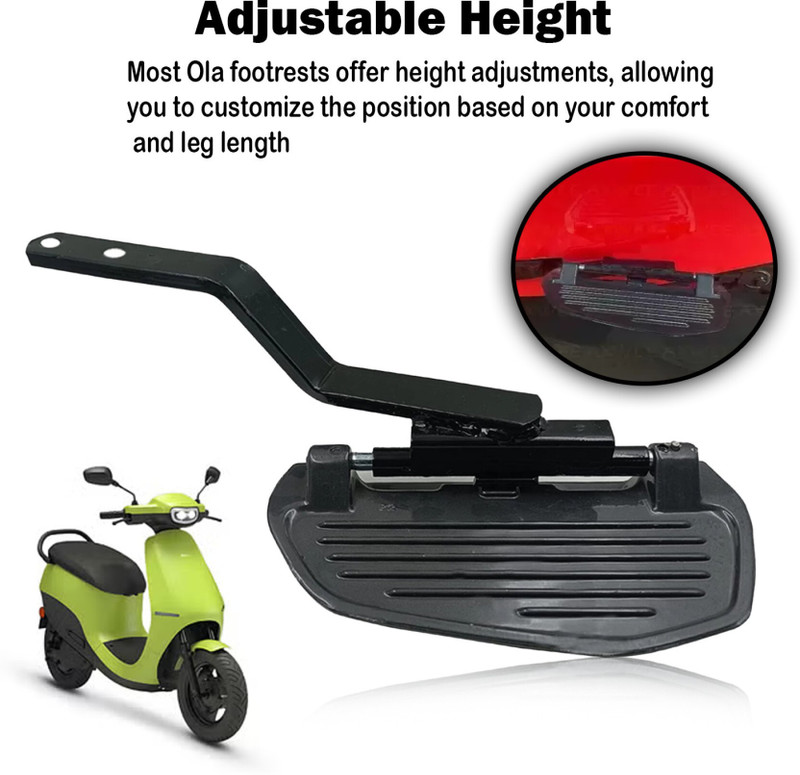 ZYO Heavy Quality Ladies Footrest for OLA S1 / S1 Pro EV Scooter Foot Rest(Black)