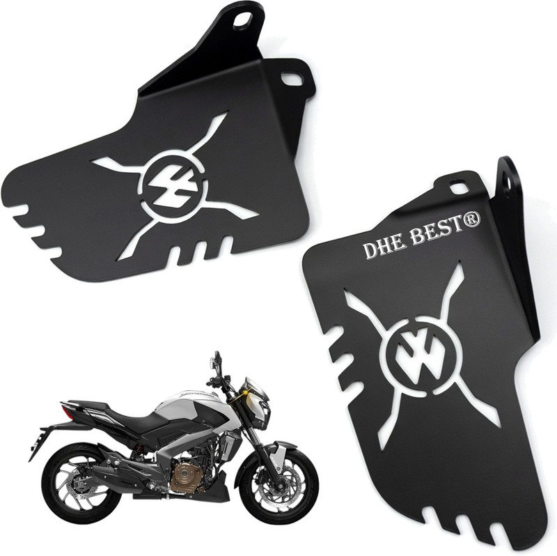 Dhe Best Bike Footrest Laser Cut Passenger Peg Holder for Dominar 400 [2018] Foot Rest(Black)
