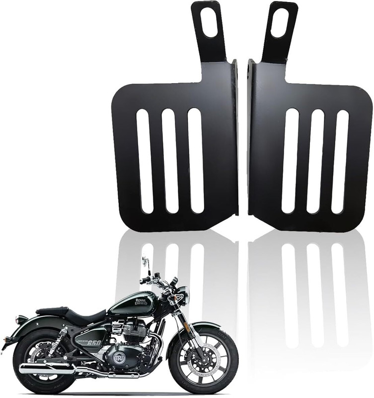 Moto Genius Foot Rest for RE Super Meteor 650 |Adjustable Motorcycle Foot Pegs Foot Rest(Black)