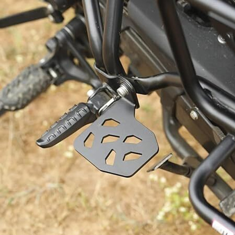 SGTB Steel RE Himalayan 450 Foot Rests Left Right Sides Footrest Laser Black Foot Rest(Black)