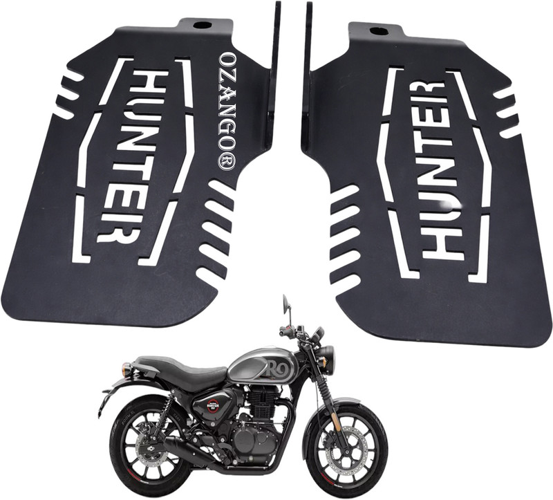 OZANGO Bike Footrest Laser Cut Big Peg Bracket Support for Hunter 350 Foot Rest(Black)